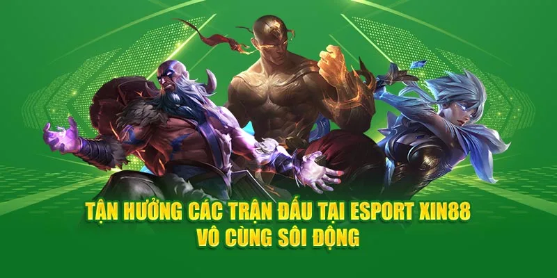 Tận hưởng thế giới cá cược Esport tại Xin88 vô cùng sôi động, hấp dẫn